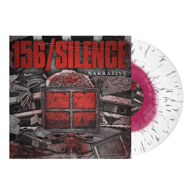156/Silence - 'Narrative' Magenta in Clear w/ Grey Splatter Vinyl