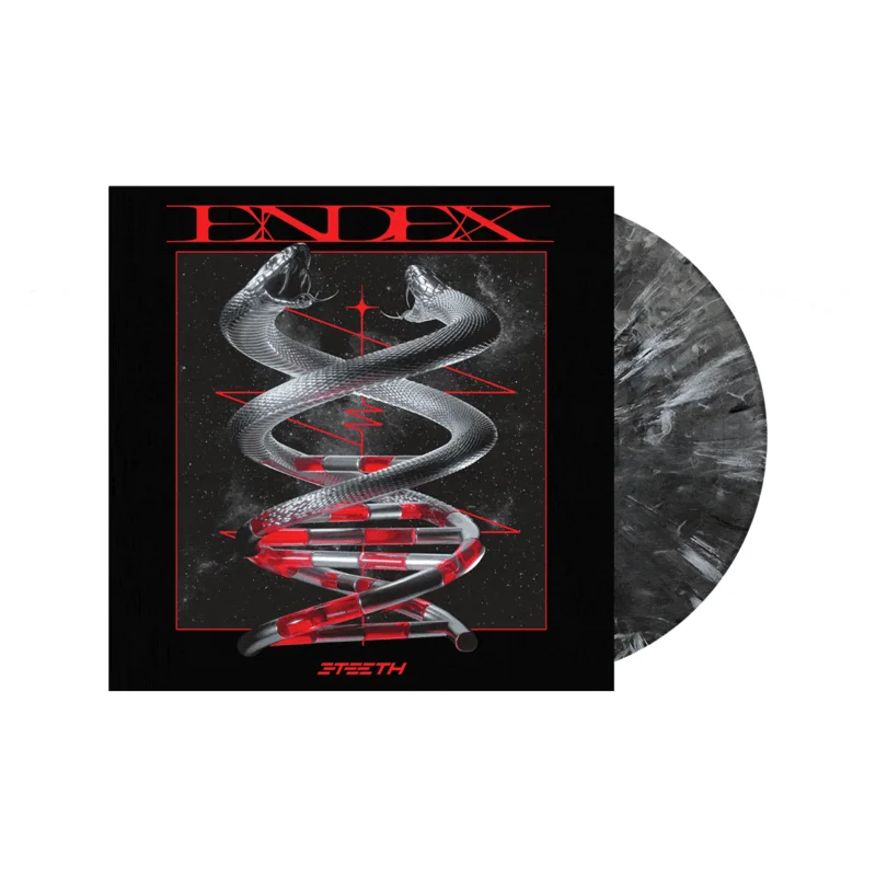 3TEETH ENDEX LP + EXCLUSIVE 12"x12" LENTICULAR INSERT (Limited Edition Black & White Marble Vinyl)