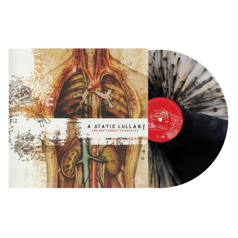 A STATIC LULLABY AND DONT FORGET TO BREATHE LP (Exclusive Limited to 200, Tri-Color Stripe w/ Splatter Vinyl)