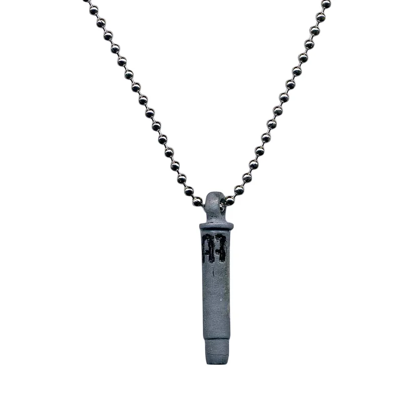 AA Logo Silver-Colored Necklace