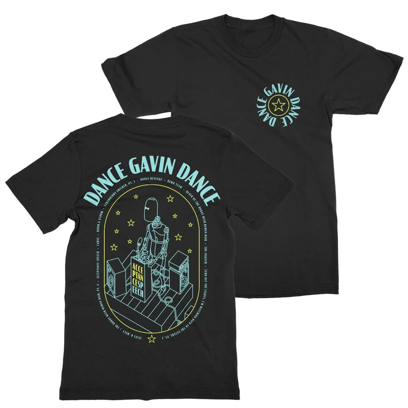 Acceptance Speech | Robot Black T-Shirt