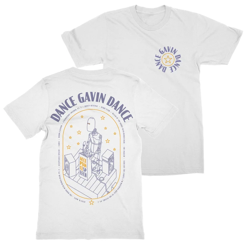 Acceptance Speech | Robot White T-shirt