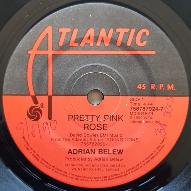 Adrian Belew - Pretty Pink Rose (7", Single) (Very Good Plus (VG+))