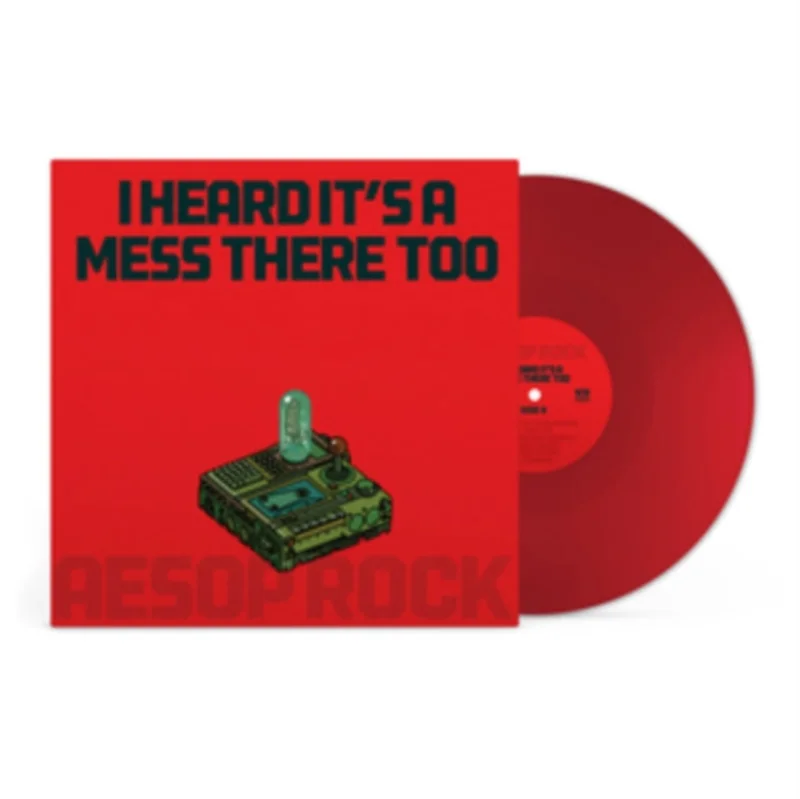 AESOP ROCK 'I HEARD IT'S A MESS THERE TOO' LP (Apple Red Opaque Vinyl)