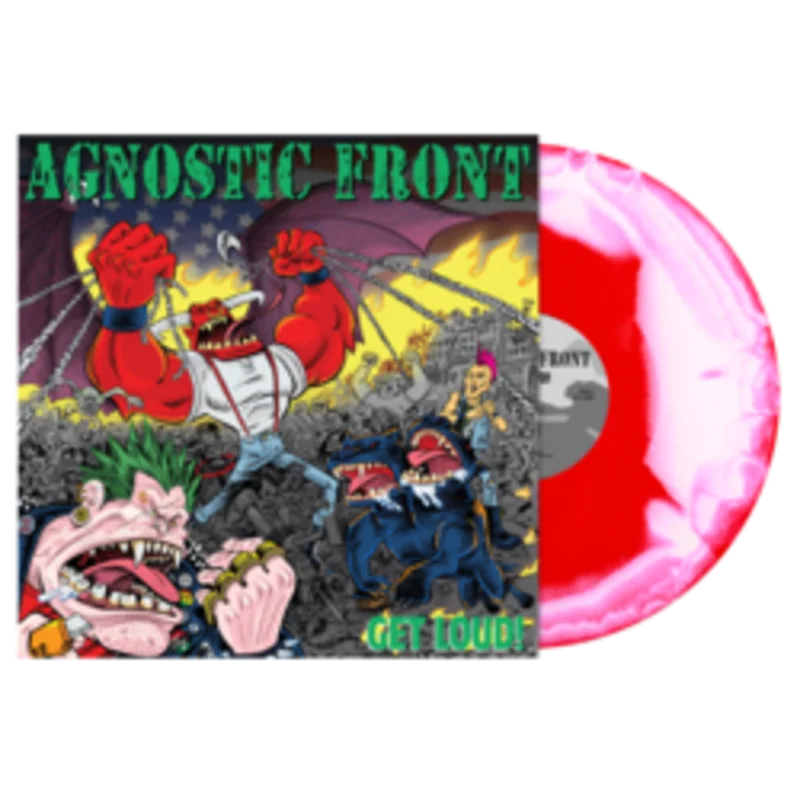AGNOSTIC FRONT 'GET LOUD'  LP (Red/White Inkspot Vinyl)