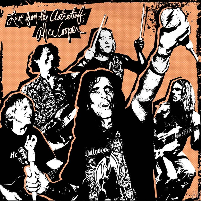 ALICE COOPER 'LIVE FROM THE ASTROTURF' LP + DVD (Limited & numbered Apricot Vinyl)