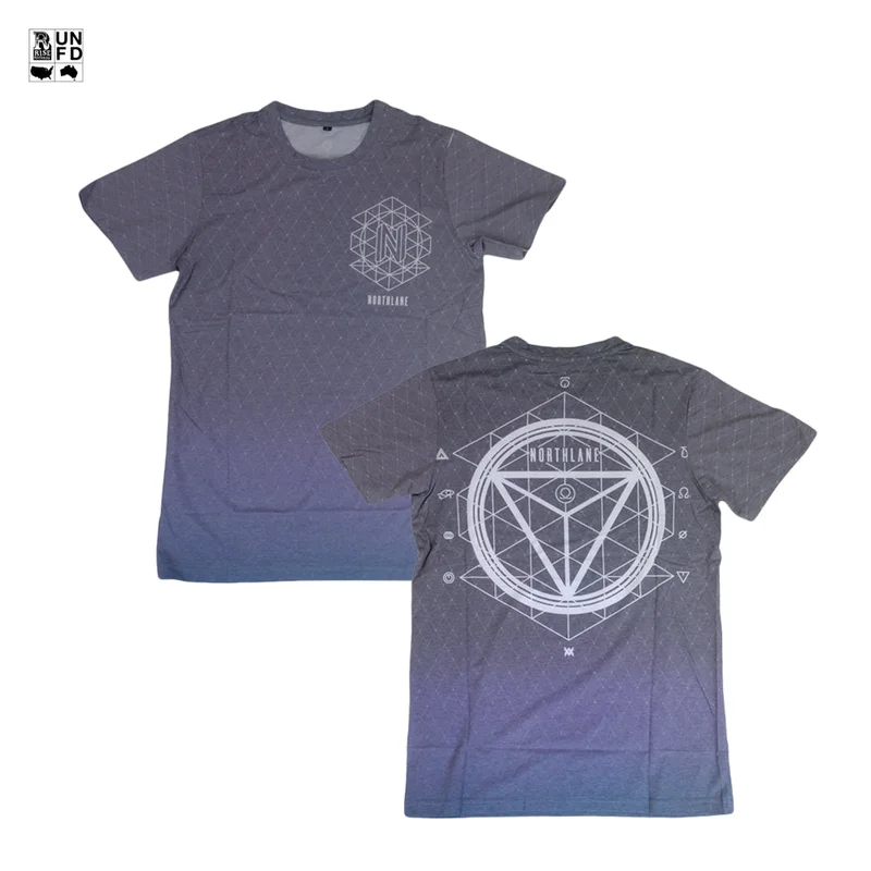 All-Over Print Black T-Shirt