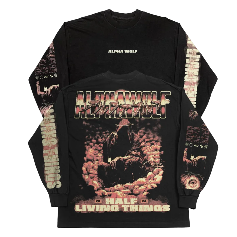 Alpha Wolf - Half Living Things Long Sleeve
