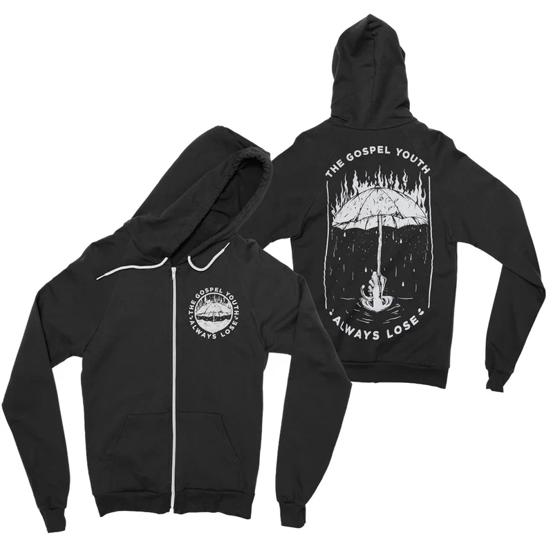 Always Lose Black Zip-Up