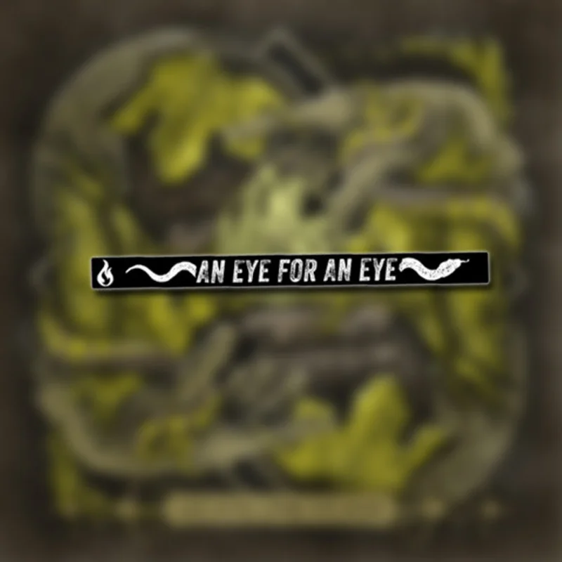 An Eye For An Eye Black Wristband