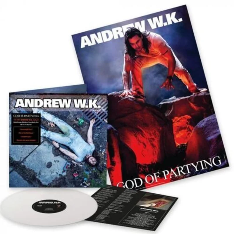ANDREW WK GOD IS PARTYING LP (White Vinyl)