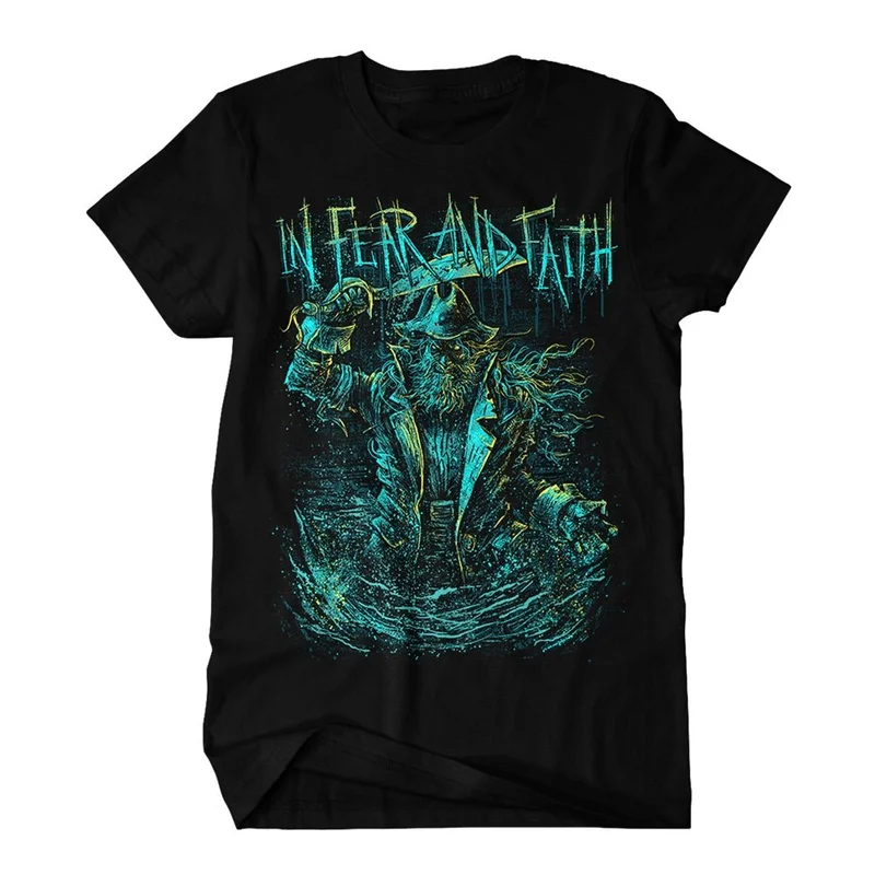 Angry Pirate Black T-Shirt