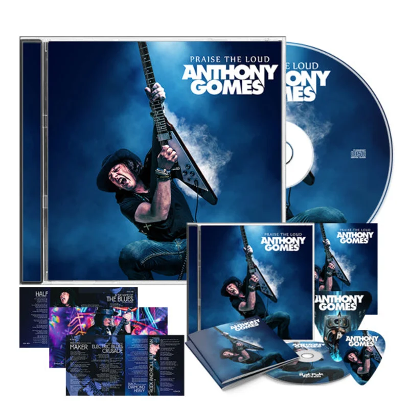 Anthony Gomes "Praise The Loud" Autographed CD Bundle