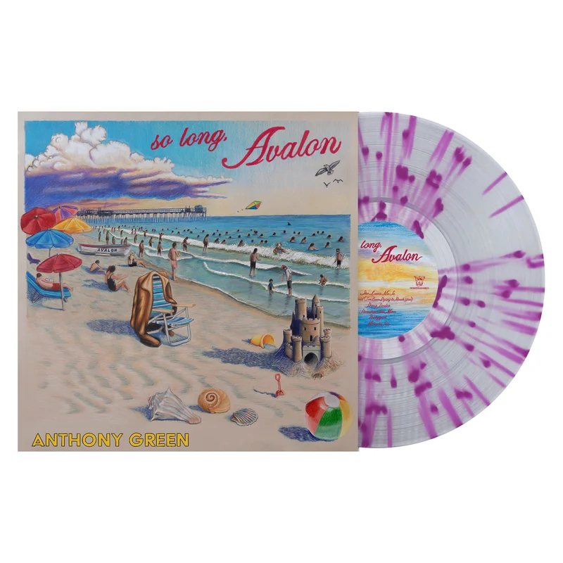 ANTHONY GREEN SO LONG, AVALON LP (Limited Edition  Only 250 Made, Clear w/ Purple Splatter Vinyl)