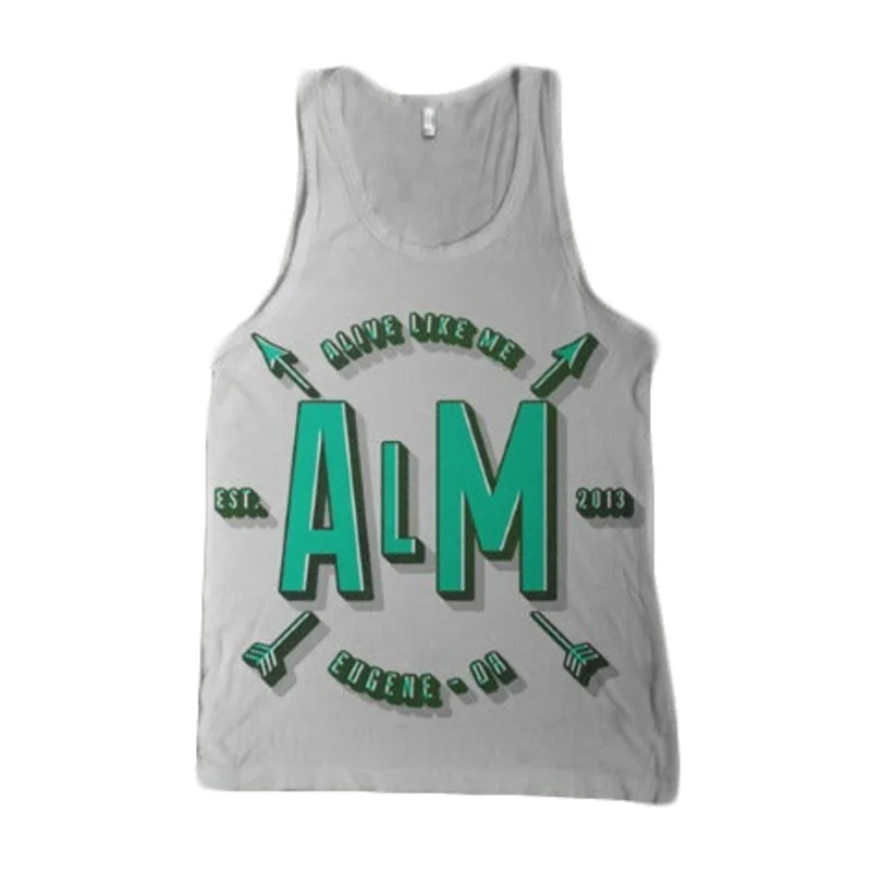 Arrows Ash Grey Tank Top