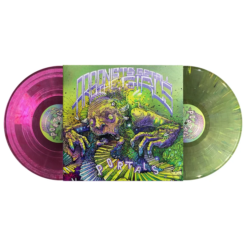 ARSONISTS GET ALL THE GIRLS PORTALS 2LP (Limited Edition  Only 100 Made, Opaque Mix and Violet w/ White Swirl Vinyl)