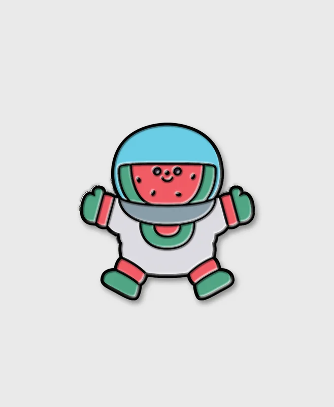 Astronaut Watermelon Enamel Pin