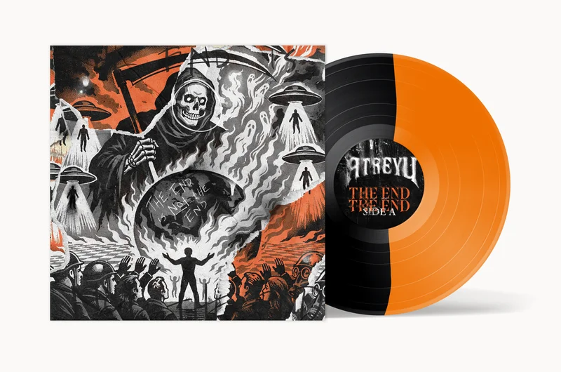 ATREYU THE END IS NOT THE END LP (US Exclusive  Limited to 500, Half Black/Half Orange Vinyl)