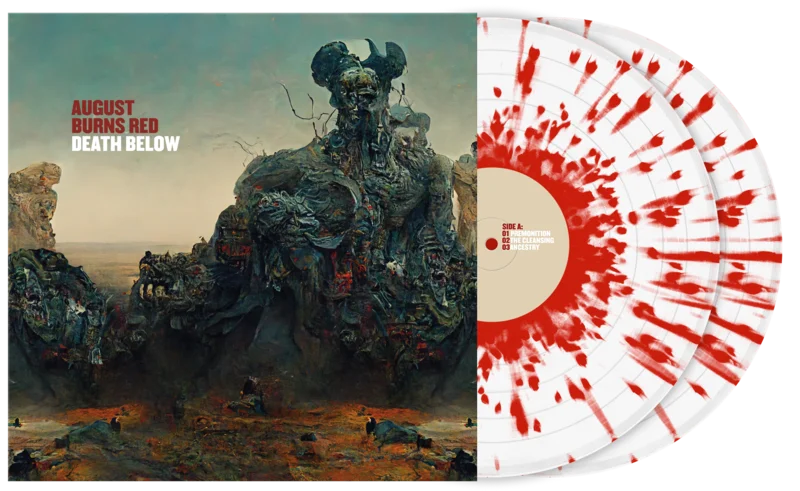 AUGUST BURNS RED DEATH BELOW 2LP (Limited Edition  Only 500 made, "Bloodshot" Vinyl)