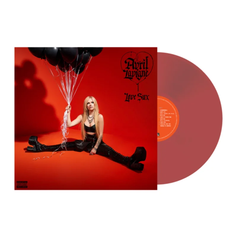 AVRIL LAVIGNE 'LOVE SUX' LP (Transparent Red Vinyl)