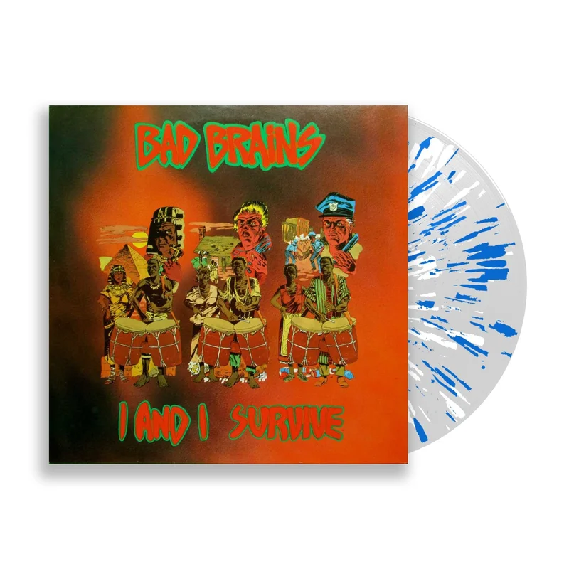BAD BRAINS 'I & I SURVIVE!' EP (Limited Edition  Only 350 Made, Clear, Blue, & White Splatter Vinyl)