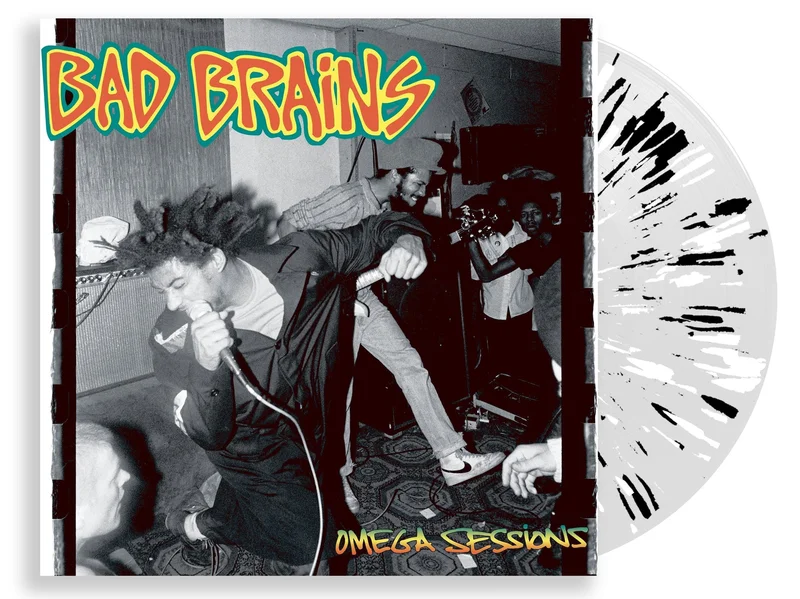 BAD BRAINS THE OMEGA SESSIONS EP (Limited Edition  Only 300 Made, Clear w/ Black & White Splatter Vinyl)