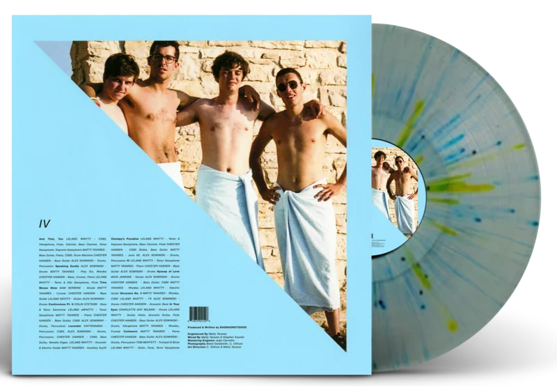BADBADNOTGOOD 'IV' LP (Limited Edition  Only 500 made, Coke Bottle Clear w/ Canary Yellow and Light Blue Splatter Vinyl)