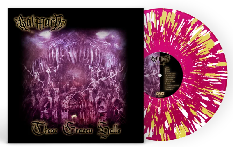 BALMORA THESE GRAVEN HALLS LP (Exclusive  Limited to 150, Clear Purple w/ Yellow & White Splatter Vinyl)