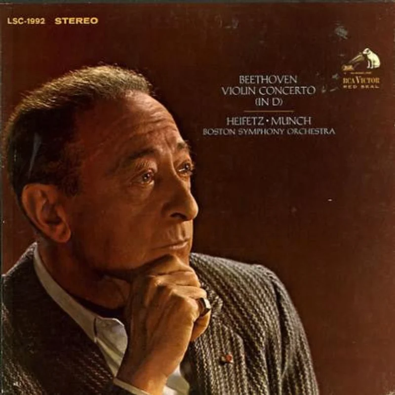 Beethoven*, Heifetz*  Munch*, Boston Symphony Orchestra - Violin Concerto (In D)