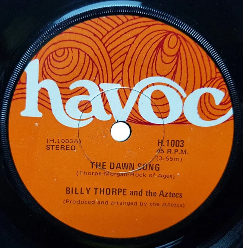 Billy Thorpe And The Aztecs - The Dawn Song / Time To Live (7") (Very Good (VG))