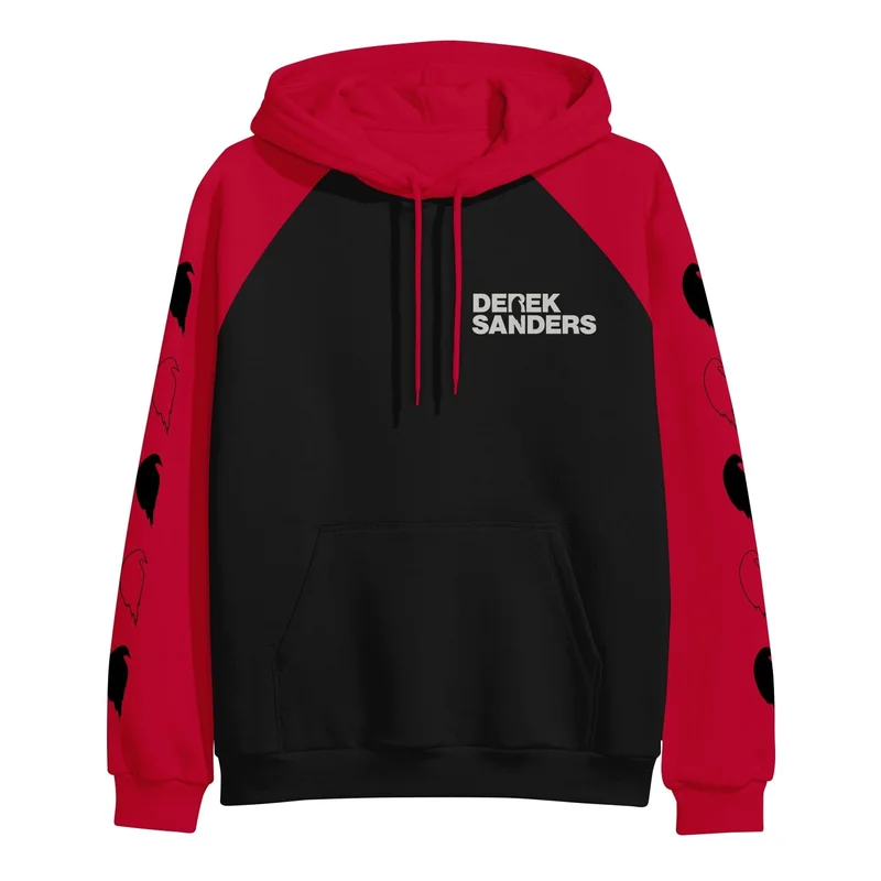 Bird Red/Black Pullover Sweatshirt