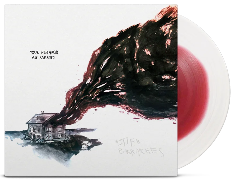 BITTER BRANCHES (mem Deadguy) 'YOUR NEIGHBORS ARE FAILURES' LIMITED EDITION RED IN WHITE LP  ONLY 100 MADE