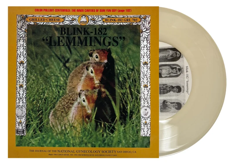 BLINK 182/SWINDLE LEMMINGS SPLIT 7 (Glow-in-the-dark Vinyl)