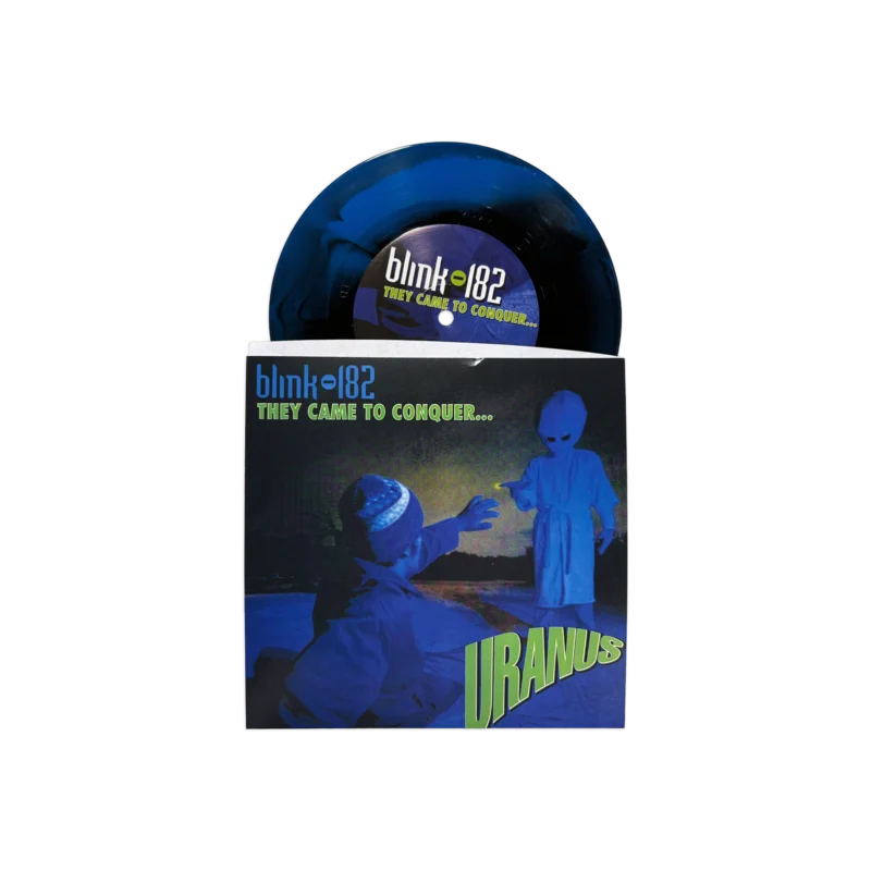 BLINK 182 THEY CAME TO CONQUER URANUS 7" (Exclusive  Limited to 250, Blue & Black Swirl Vinyl)
