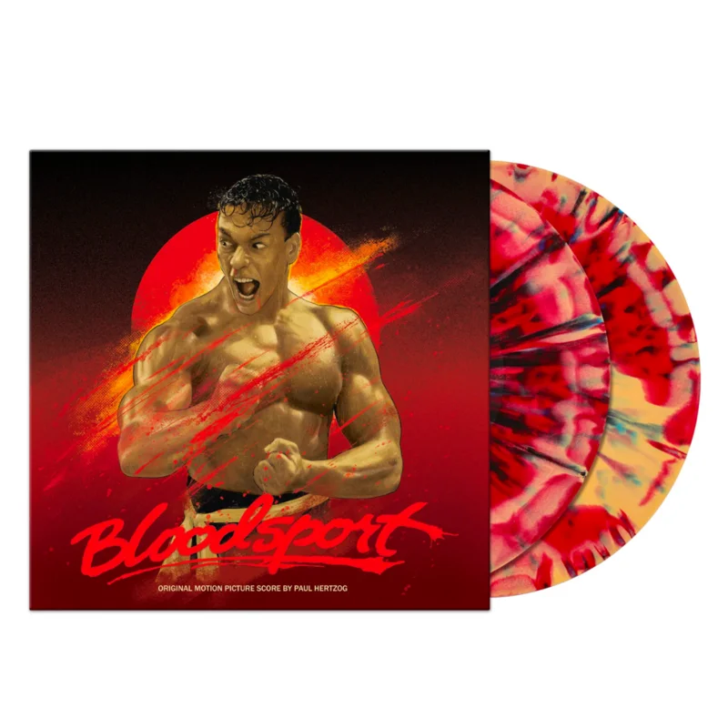 BLOODSPORT SOUNDTRACK 2LP ("Kumite" Splattered Vinyl, Music by Paul Hertzog)