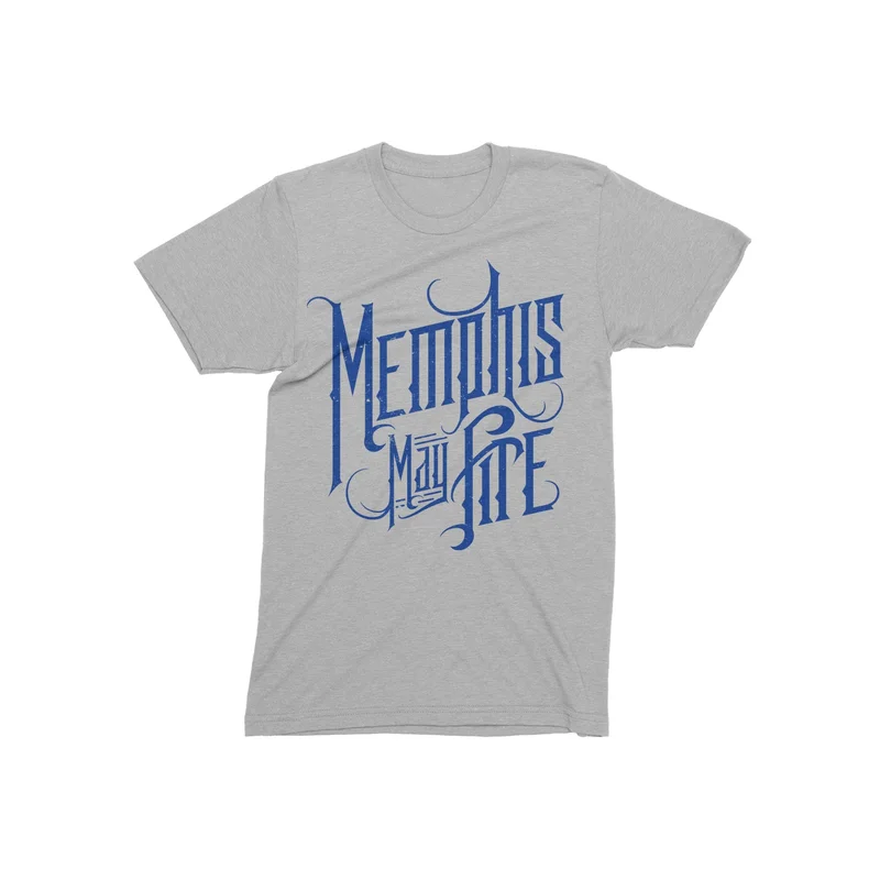 Blue Logo Heather Grey T-Shirt
