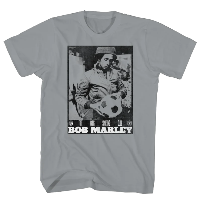 BOB MARLEY SOCCER GREY TEE GREY