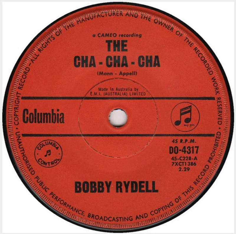 Bobby Rydell - The Cha - Cha - Cha (7", Single) (Very Good (VG))