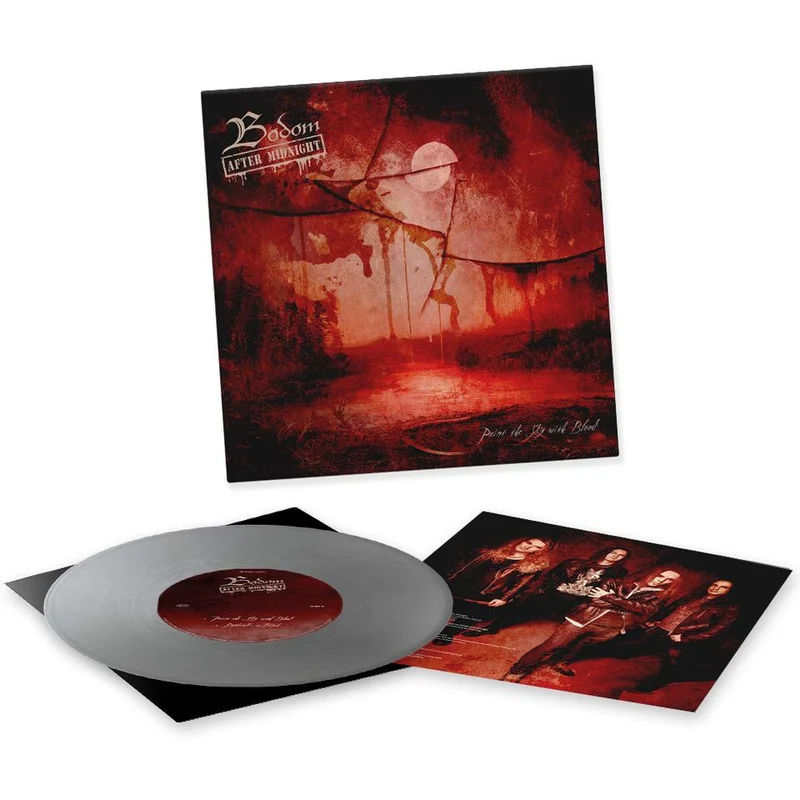 BODOM AFTER MIDNIGHT 'PAINT THE SKY WITH BLOOD' 10" EP (Limited Edition  Only 200 Made, Silver Vinyl)