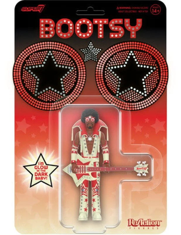 BOOTSY COLLINS REACTION FIGURE WAVE 3 (Glow In Dark)