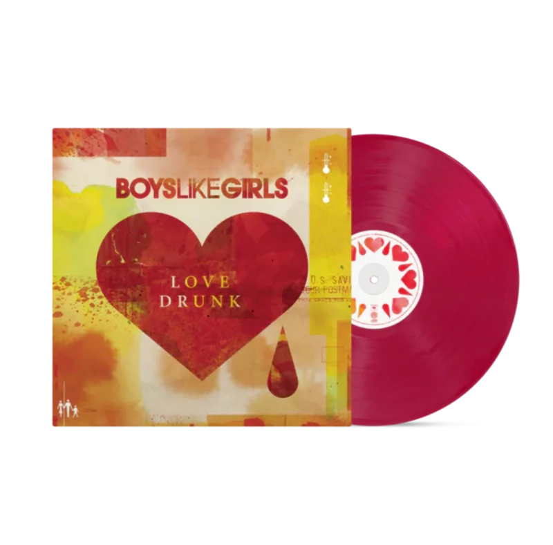 BOYS LIKE GIRLS 'LOVE DRUNK' LP (Magenta Vinyl)