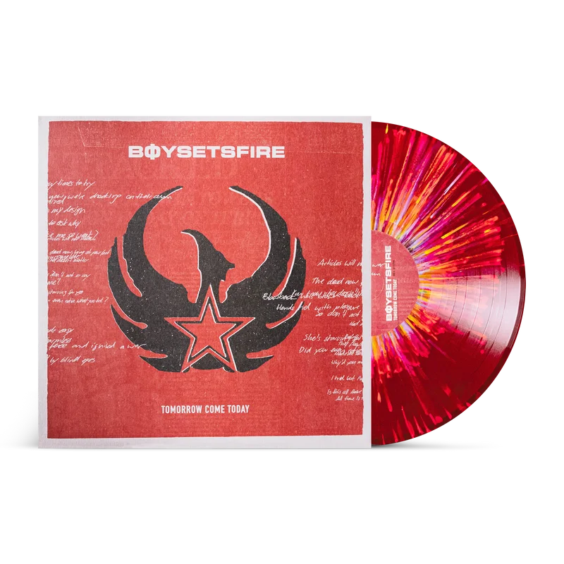 BOYSETSFIRE 'TOMORROW COME TODAY' 12" EP (Rainbow Red Splatter Vinyl)
