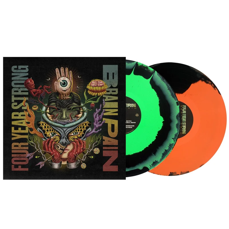 Brain Pain Deluxe - Mint Green/Halloween Orange LP