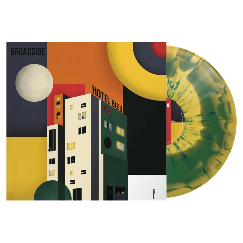 Broadside - 'Hotel Bleu' Yellow And Green Swirl w/ Blue Splatter Vinyl