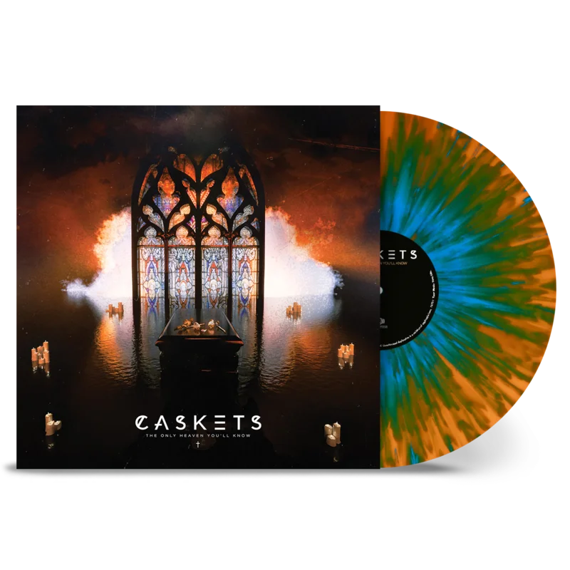 Caskets - The Only Heaven You'll Know Orange/Sky Blue Splatter Vinyl