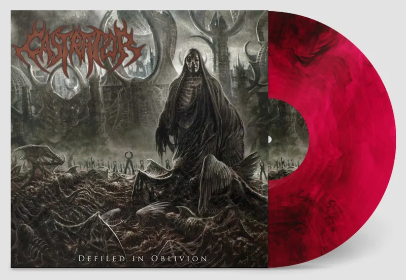 CASTRATOR 'DEFILED IN OBLIVION' LP (Limited Edition  Only 100 Made, Neon Violet Galaxy Vinyl)