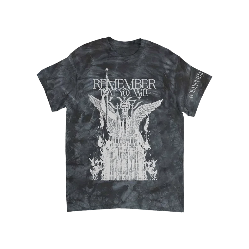 Cathedral Black Crystal Dye T-Shirt