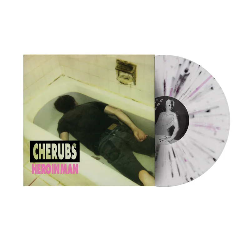 CHERUBS HEROIN MAN LP (Limited Edition  Only 200 Made, Ultra Clear w/ Black Marble & Neon Magenta Splatter Vinyl)