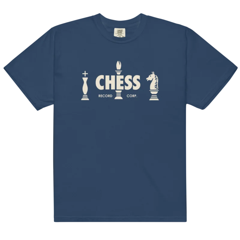 Chess Records Chess Piece Navy T-Shirt