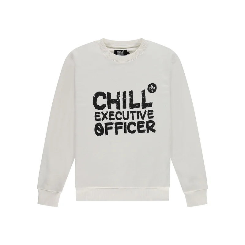 Chill Executive Officer Sweater White
